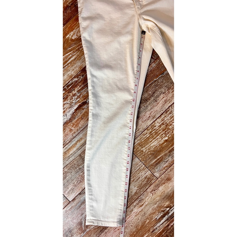 Athleta Sculptek White Skinny Jeans Womens 6 Sculpting Stretch Denim - Picture 9 of 12